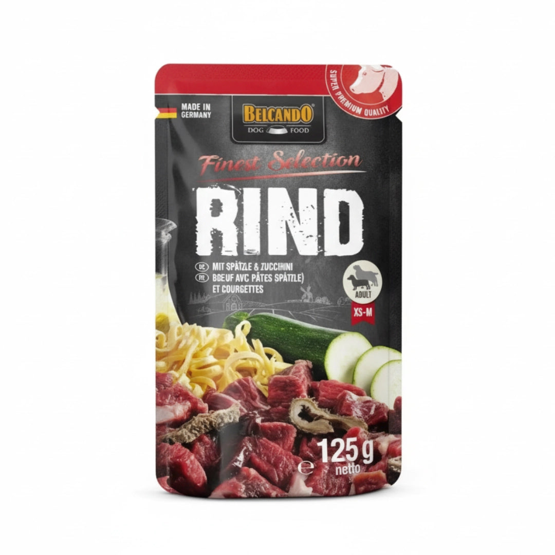 Belcando Ternera con pasta al huevo y calabacín 125gr
