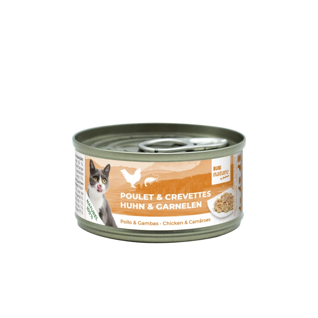 Bubi Nature Cat Pollo y Gambas 70gr