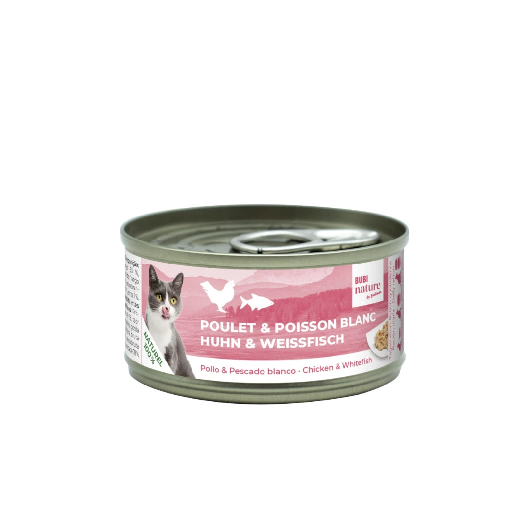 Bubi Nature Cat Pollo y Pescado Blanco 70gr