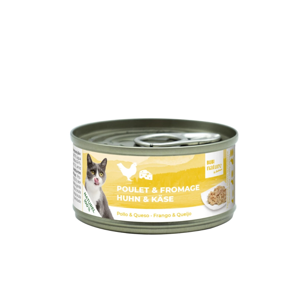 Bubi Nature Cat Pollo y Queso 70gr
