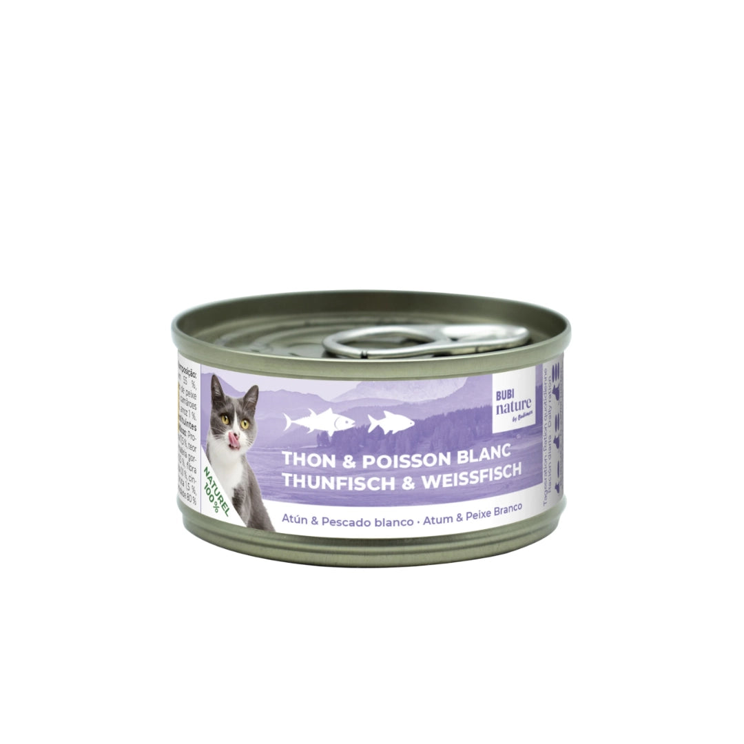 Bubi nature Cat Atún y Pescado Blanco 70gr
