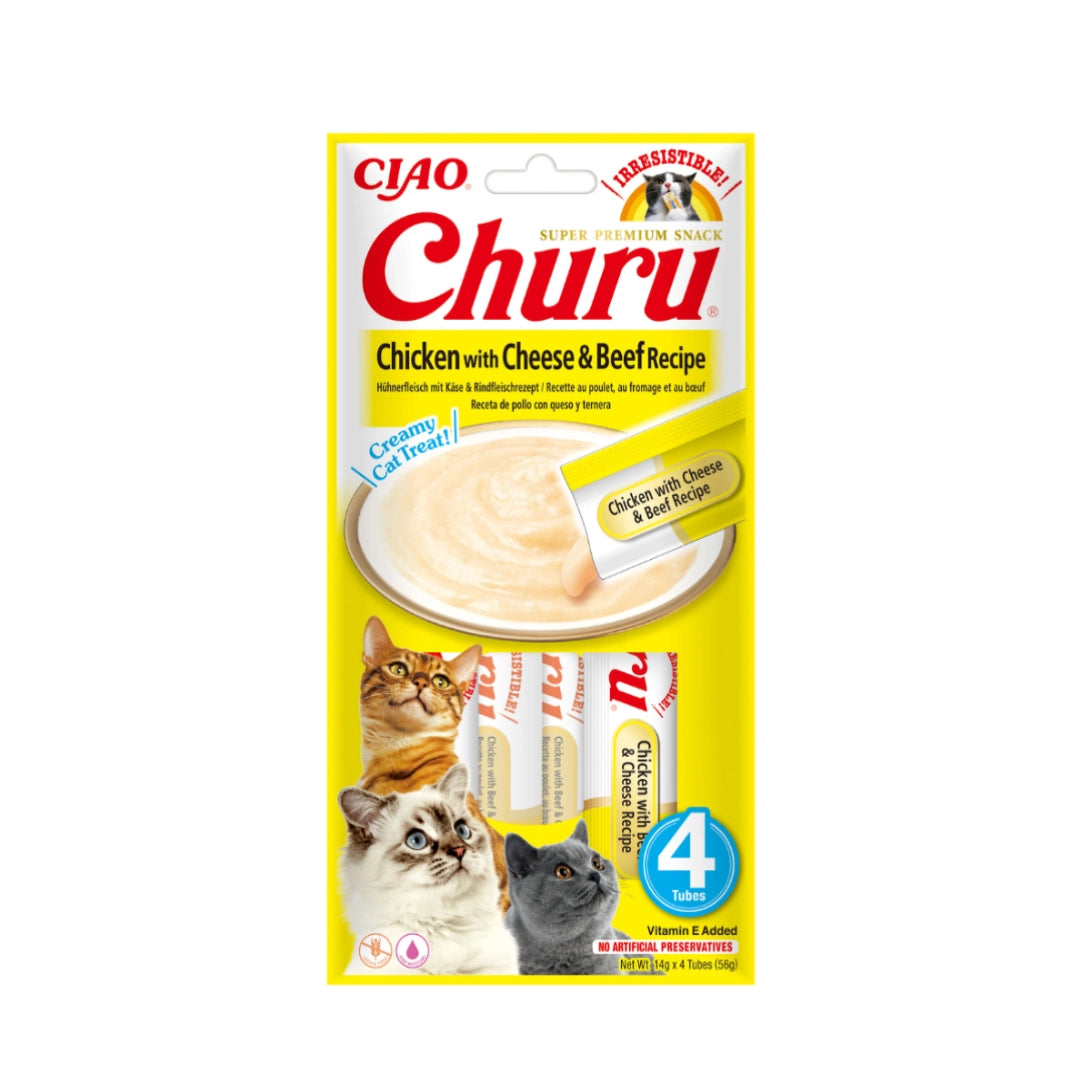 Churu Pollo con Queso y Ternera