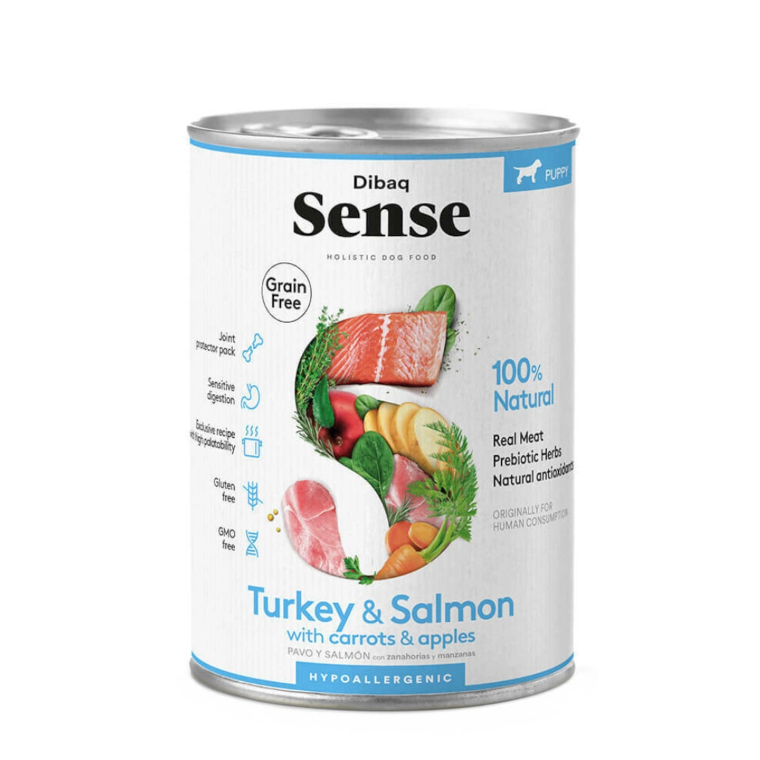 Dibaq Sense Cachorro Pavo y Salmón Lata 380gr