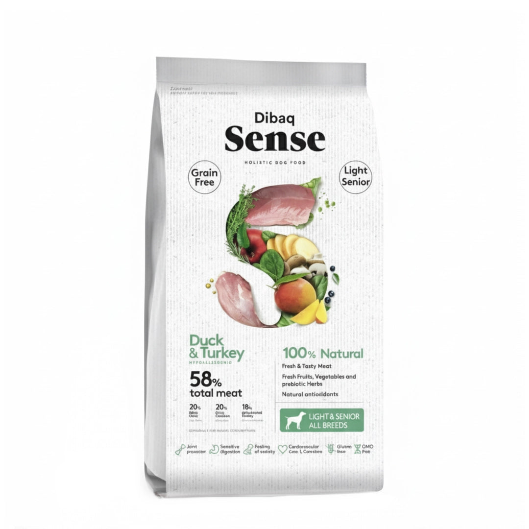 Dibaq Sense Grain Free Light & Senior Pato y Pavo