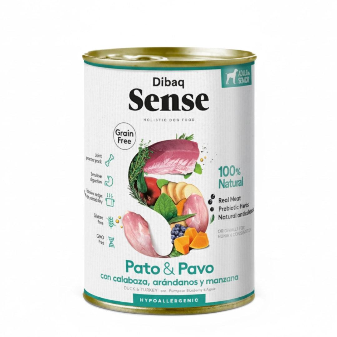 Dibaq Sense Light & Senior Pato y Pavo Lata 380gr