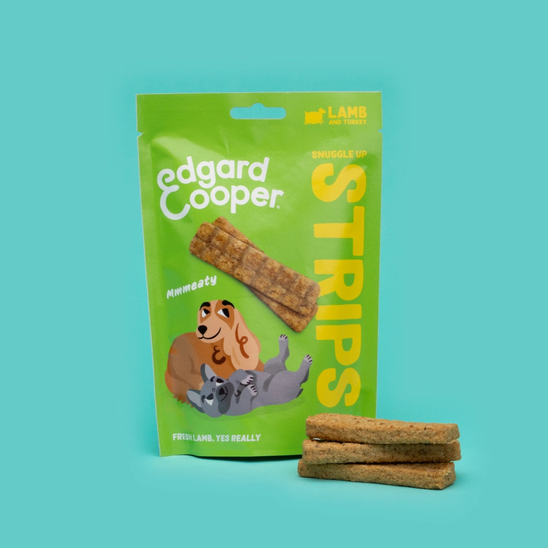 Edgard & Cooper Tiras de Cordero y Pavo 75gr