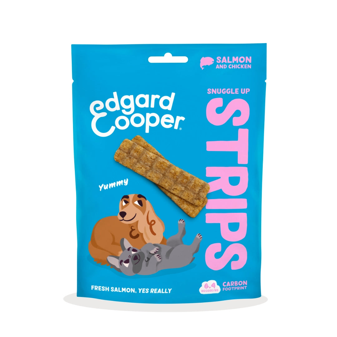 Edgard & Cooper Tiras de Salmón y Pollo 75gr