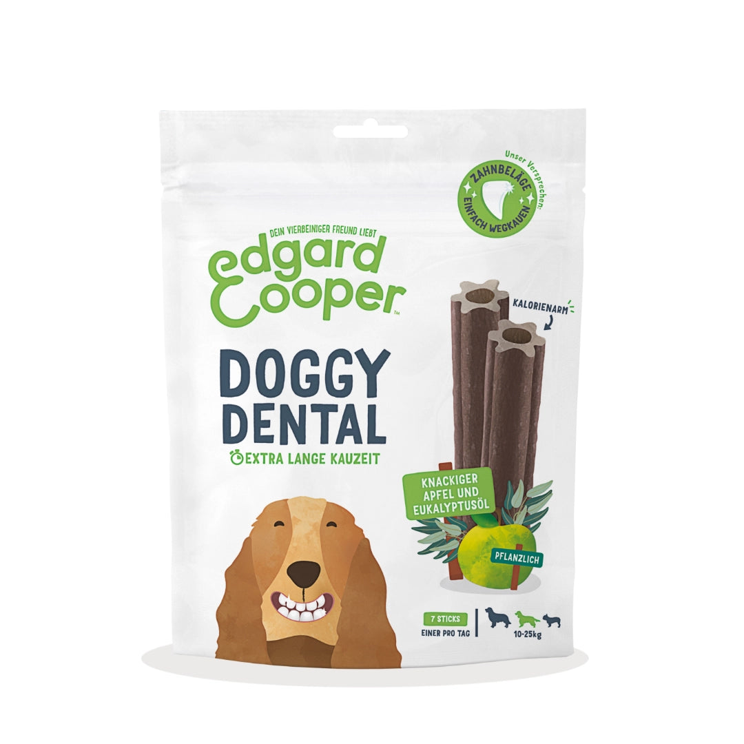 Edgard & Cooper Doggy Dental Sticks Manzana y Eucalipto