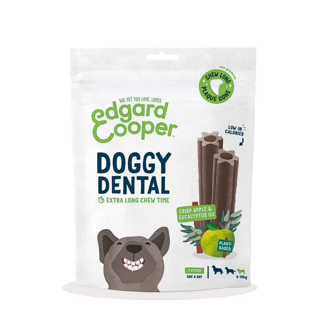Edgard & Cooper Doggy Dental Sticks Manzana y Eucalipto