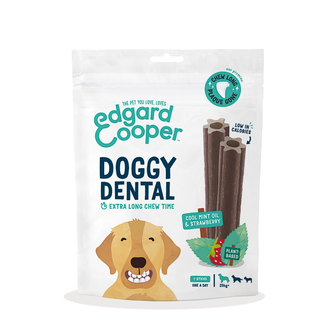 Edgard & Cooper doggy Dental Sticks Fresa y Menta