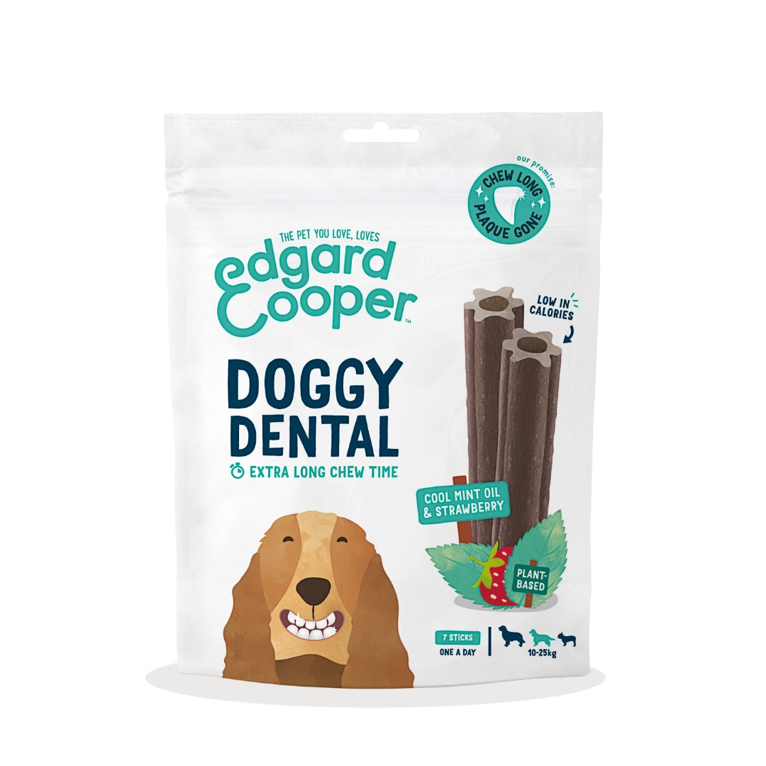 Edgard & Cooper doggy Dental Sticks Fresa y Menta