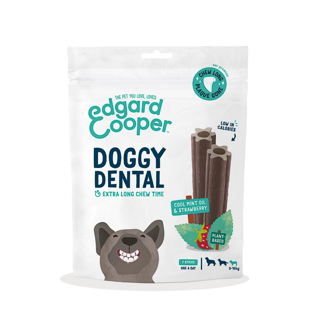 Edgard & Cooper doggy Dental Sticks Fresa y Menta