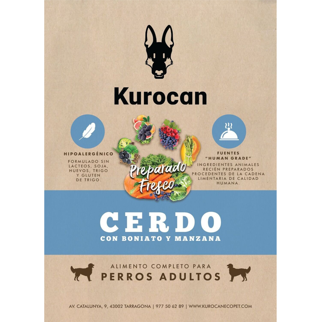 Kurocan Adulto Cerdo con Boniato y Manzana