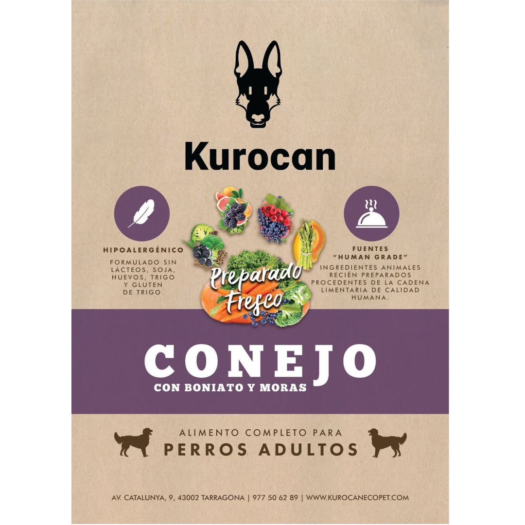 Kurocan Adulto Conejo con Boniato y Moras
