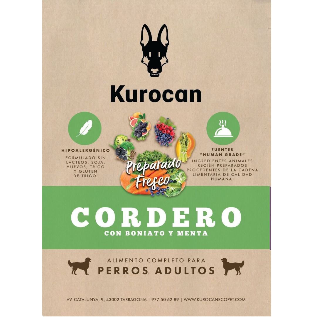 Kurocan Adulto Cordero con Boniato y Menta