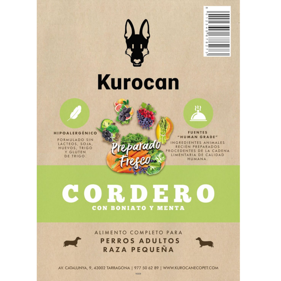 Kurocan Adulto Mini Cordero con Boniato y Menta
