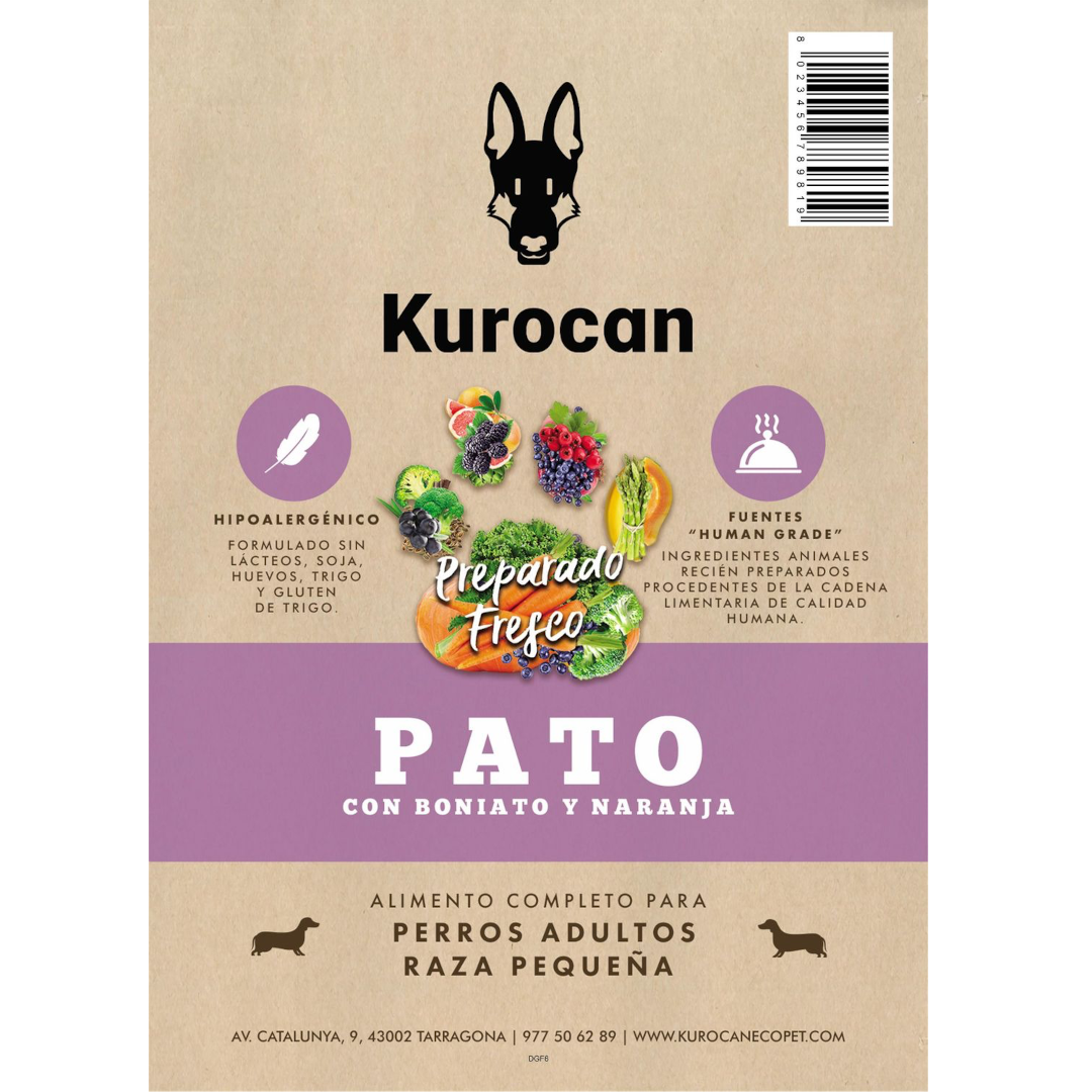 Kurocan Adulto Pato con Boniato y Naranja