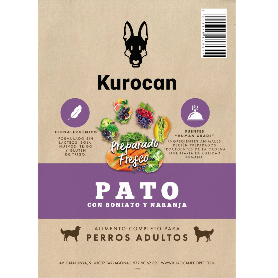 Kurocan Adulto Mini Pato con Boniato y Naranja