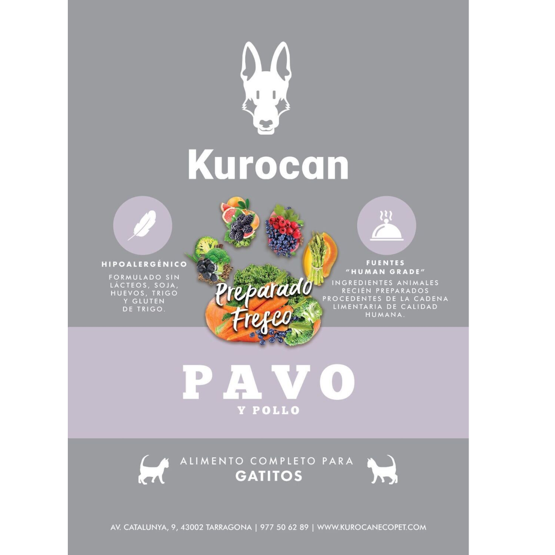 Kurocan Gatito Pavo y Pollo