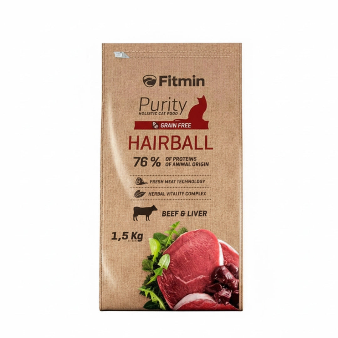 Fitmin Purity Hairball Ternera con Hígado 1.5kg