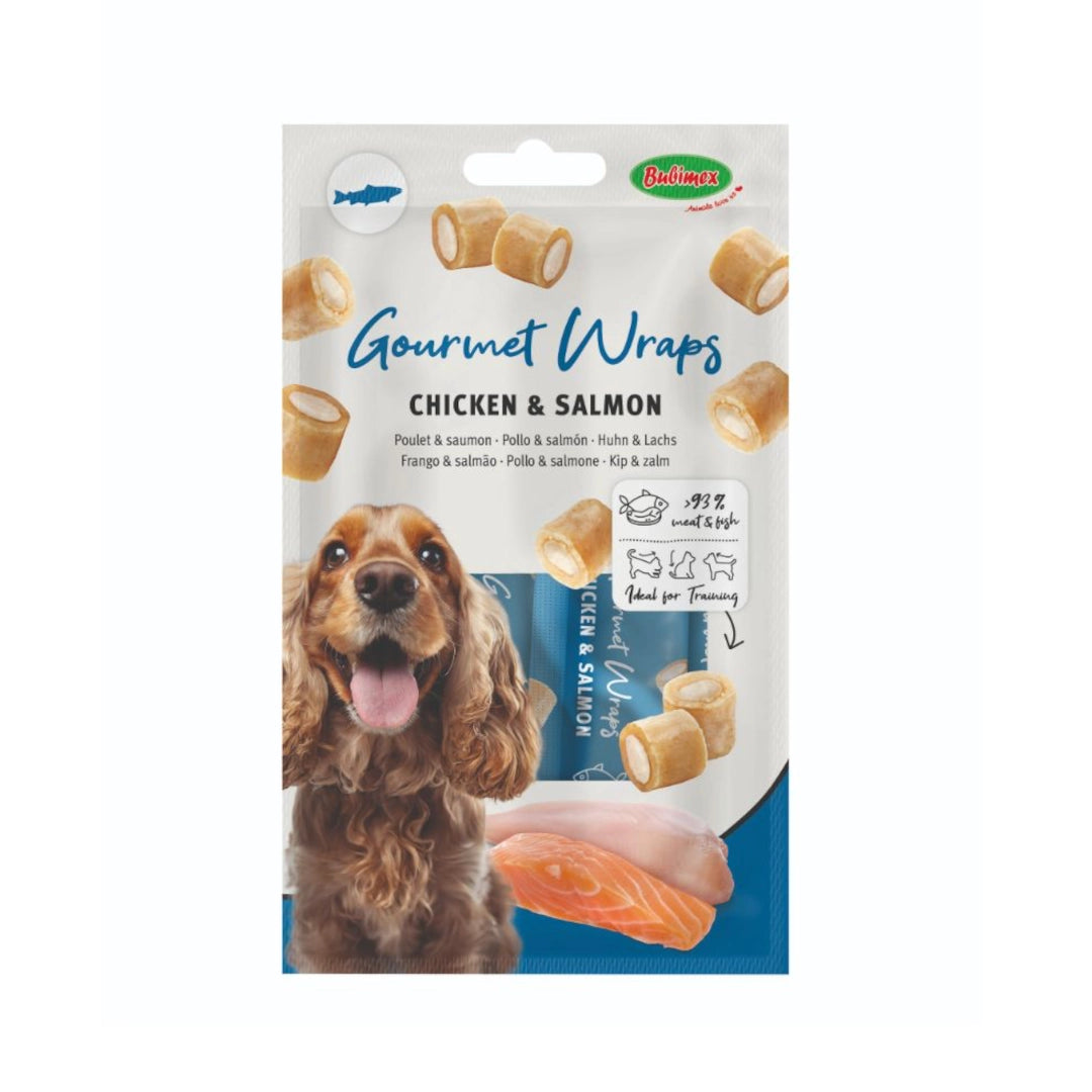 Gourmet Wraps Pollo y Salmón 3x30gr