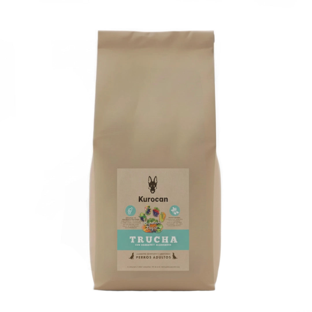 Kurocan Adulto Light Trucha con Salmón Boniato y Espárragos
