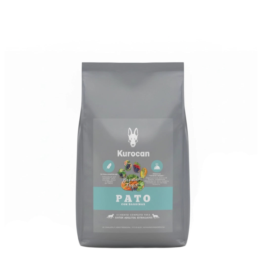 Kurocan Gato Esterilizado Pato con Sardinas