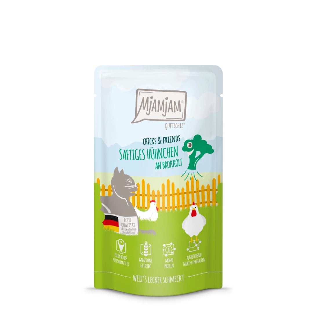 MjaMjaM Chick&Friends Pollo Jugoso con Brócoli 125gr