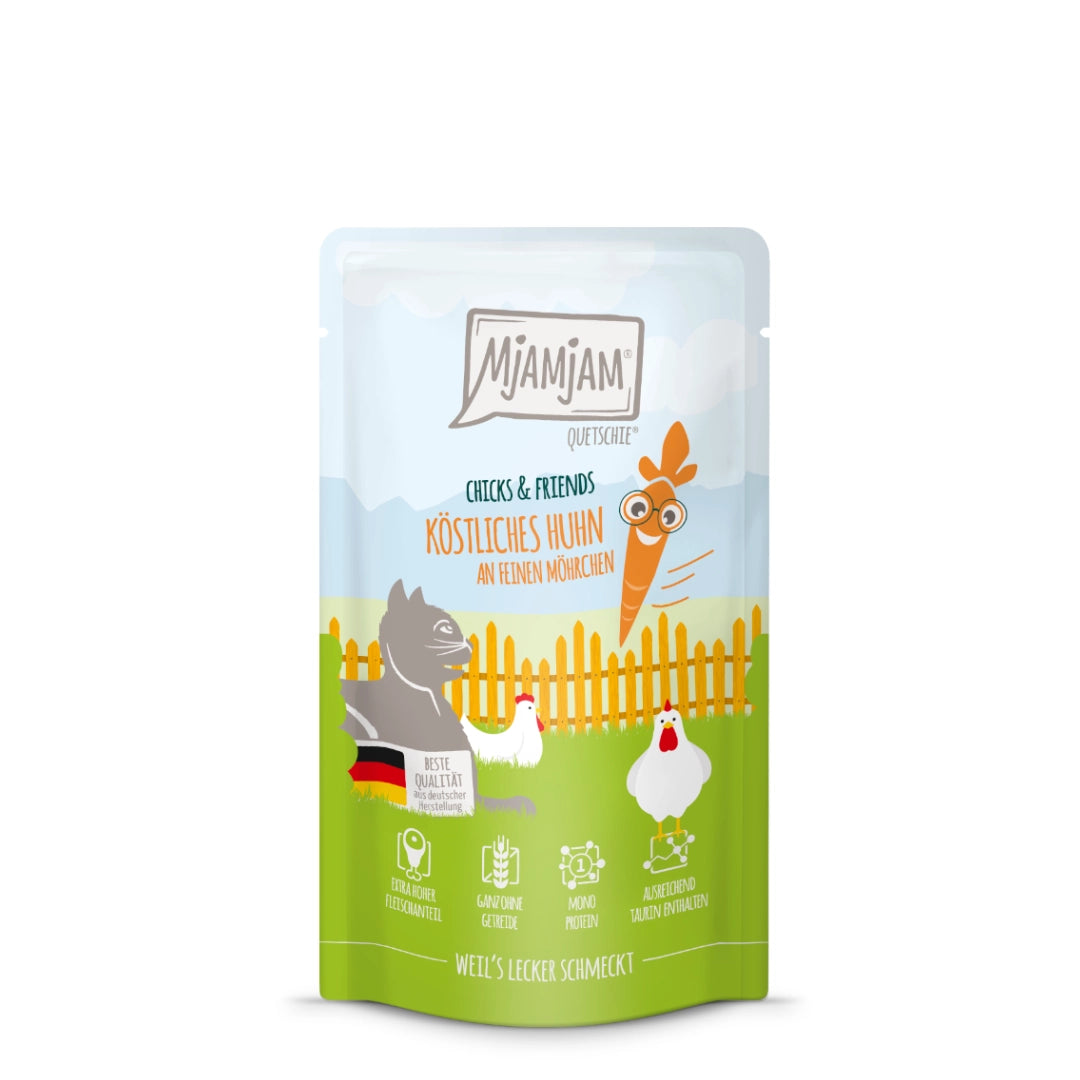 MjaMjaM Chicks&Friends Pollo con Zanahorias 125gr