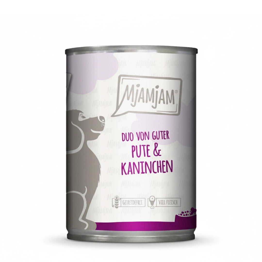 MjaMjaM DUO Pavo con Conejo y Guisantes 400gr