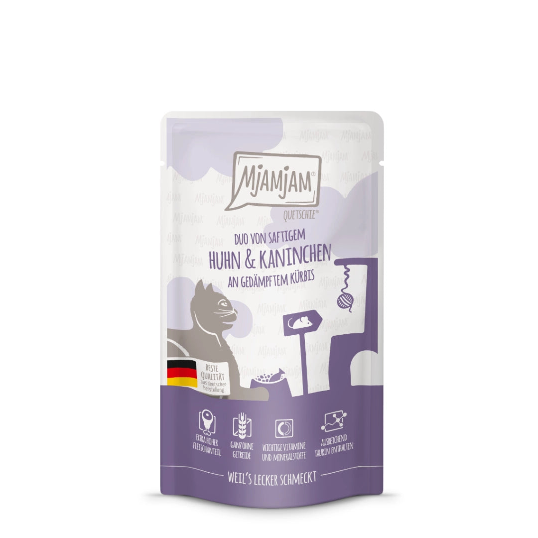 MjaMjaM DUO Pollo y Conejo con Calabaza al Vapor 125gr