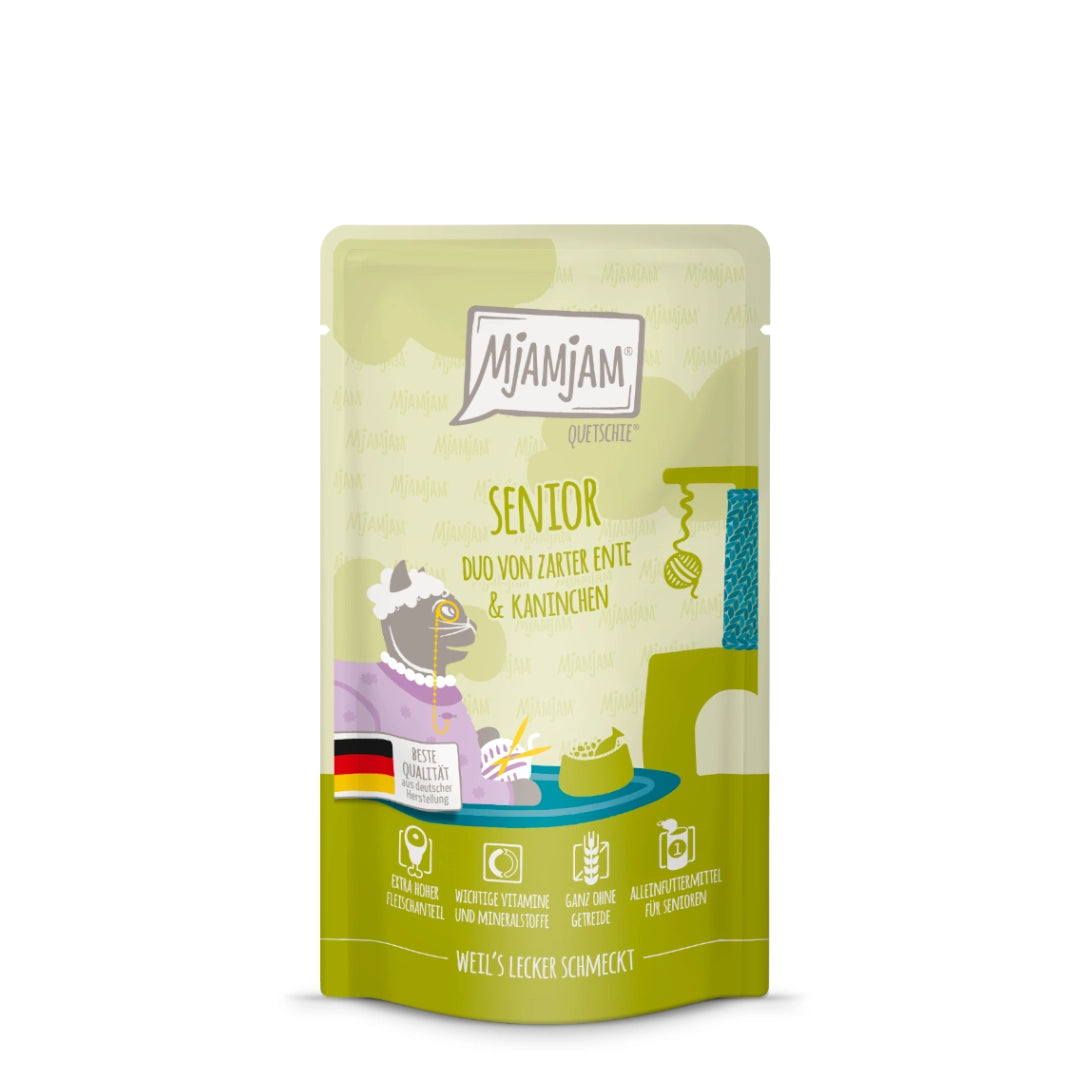 MjaMjaM DUO Senior Pato y Conejo 125gr
