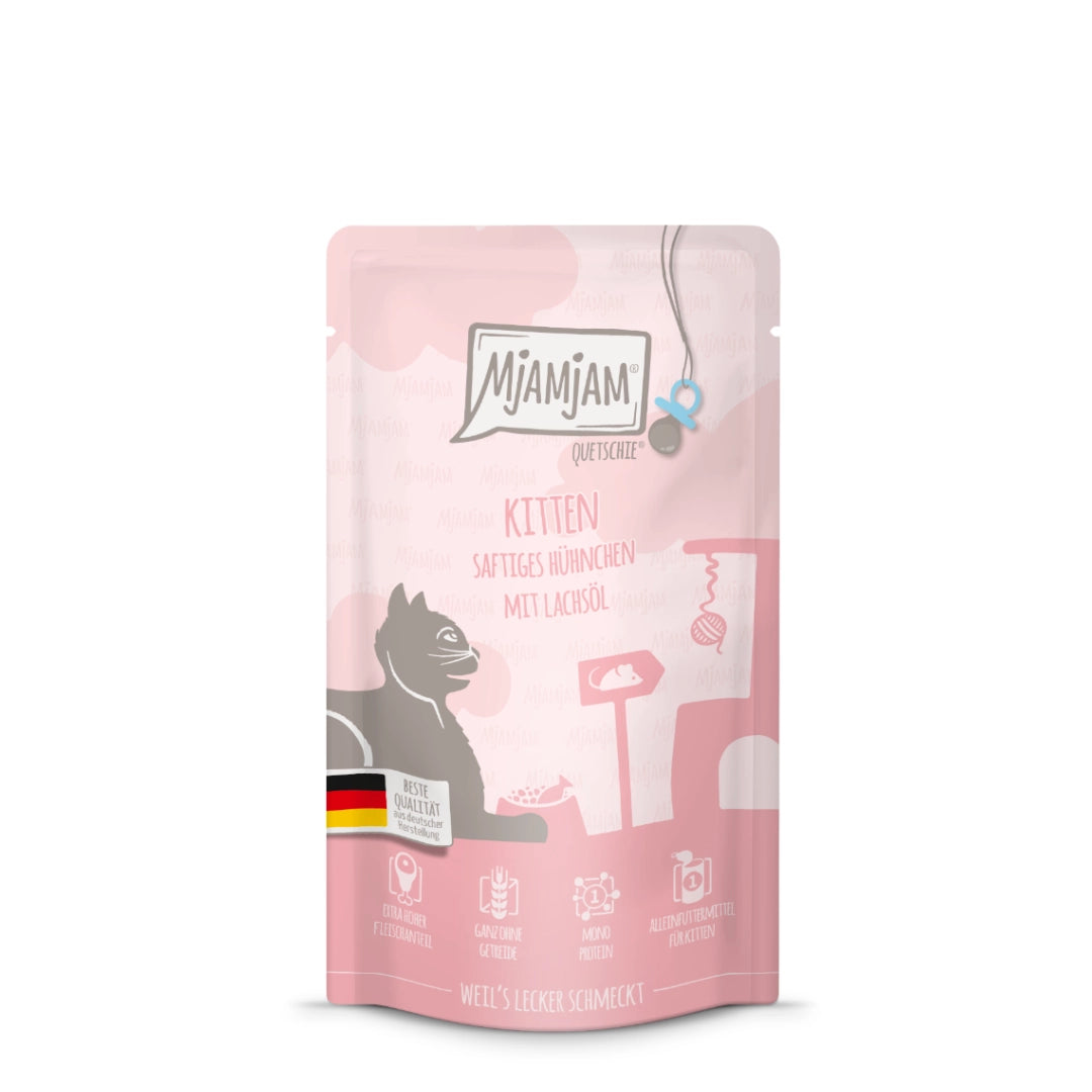 MjaMjaM Gatitos Pollo con Aceite de Salmón 125gr