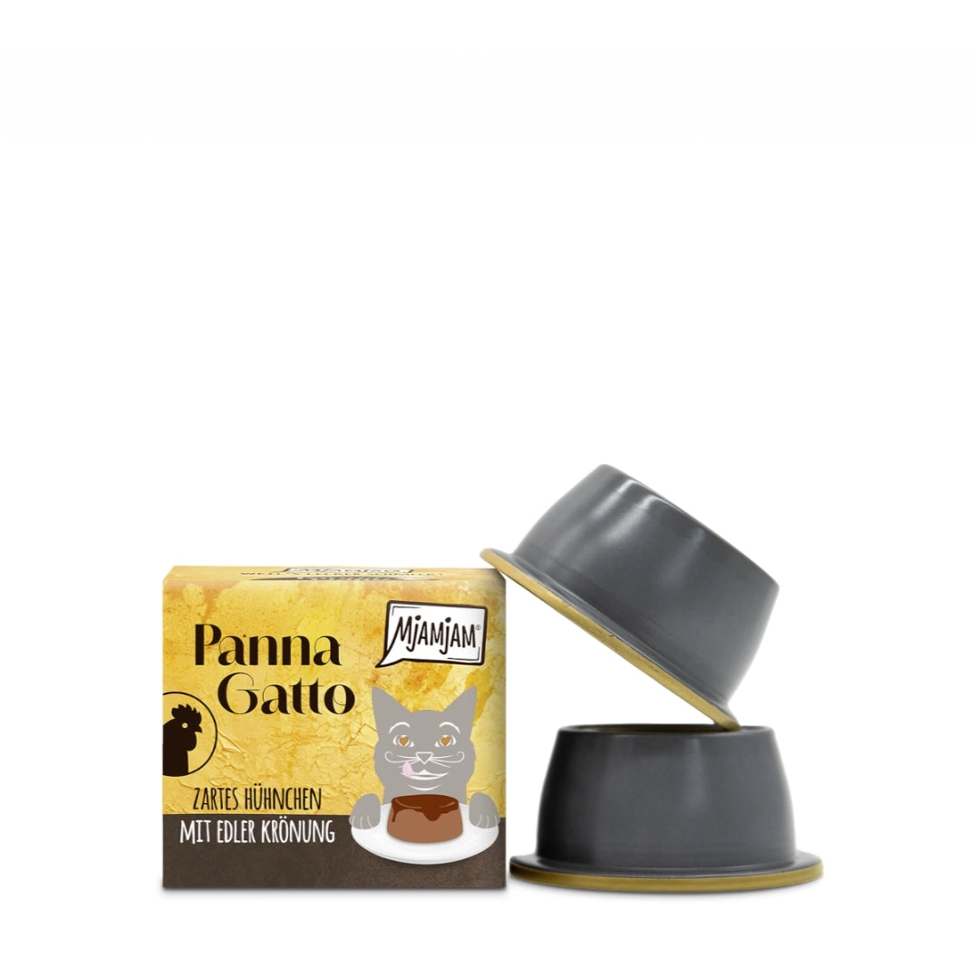 MjaMjaM Panna Gatto Pollo Tierno con Cobertura 2x80gr