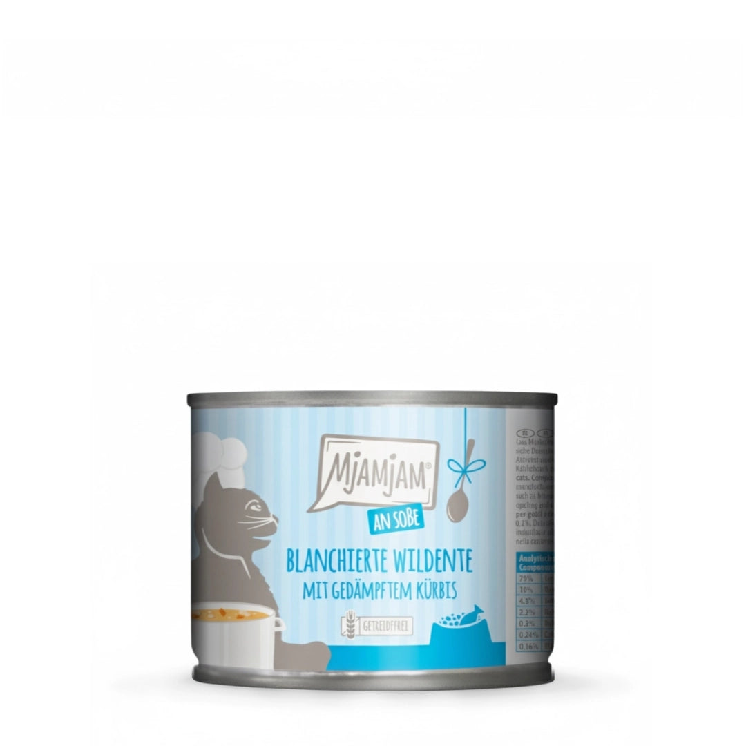 MjaMjaM Pato Salvaje Escaldado con Calabaza al Vapor en Salsa 185gr