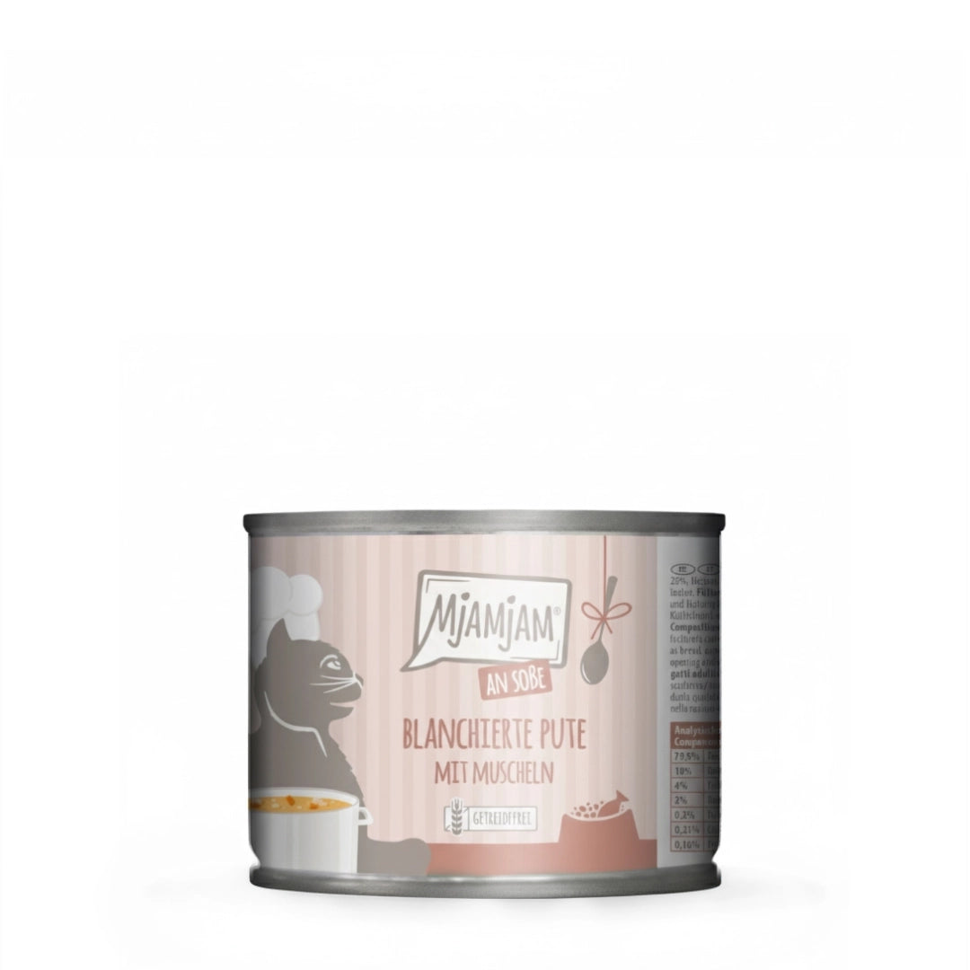 MjaMjaM Pavo escaldado con Mejillones en Salsa 185gr
