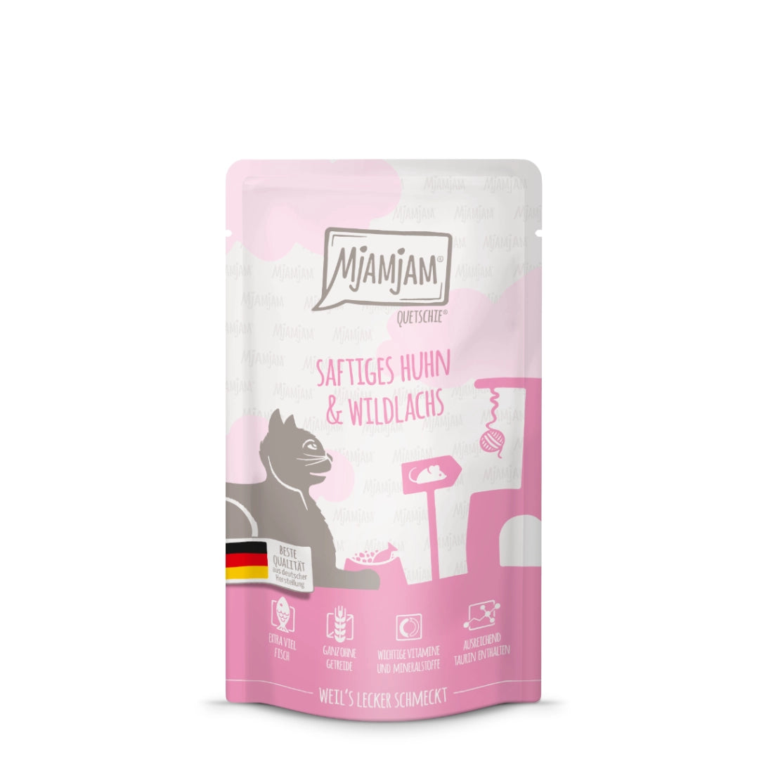 MjaMjaM Pollo y Salmón Salvaje 125gr
