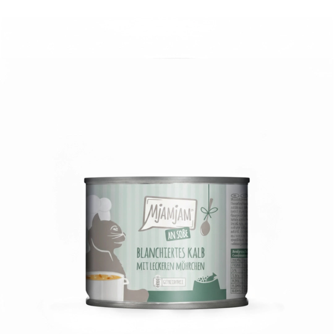 MjaMjaM Ternera Escaldada con Zanahorias en Salsa 185gr