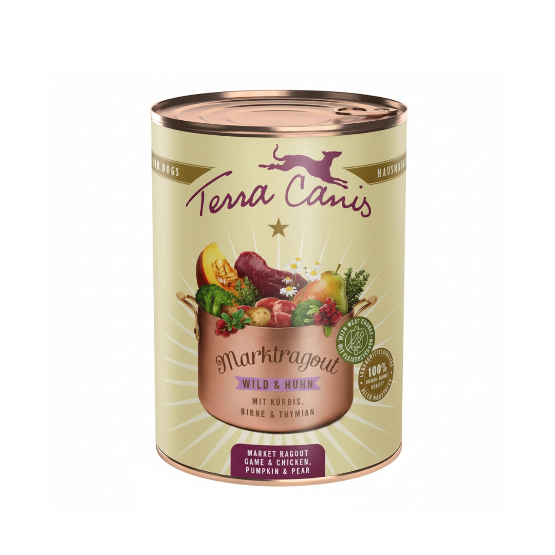 Terra Canis Ragou Venado y pollo con calabaza, pera y tomillo 385gr