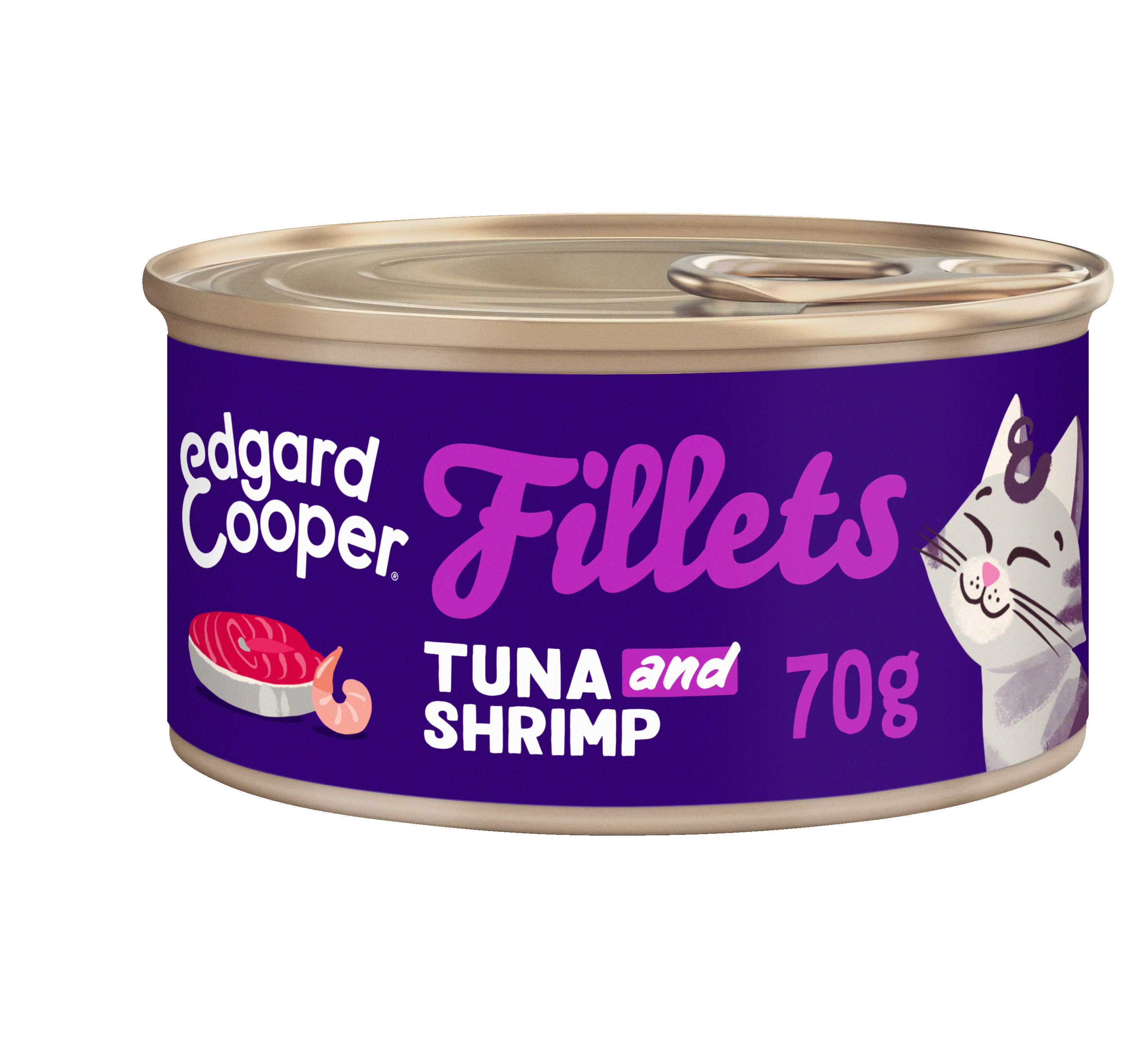 Edgard & Cooper Filetes de Atún y Gambas 70gr