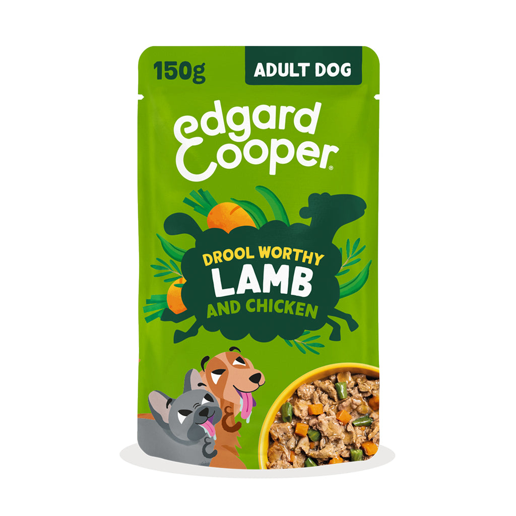 Edgard & Cooper Perro Pouch Adulto Cordero & Pollo