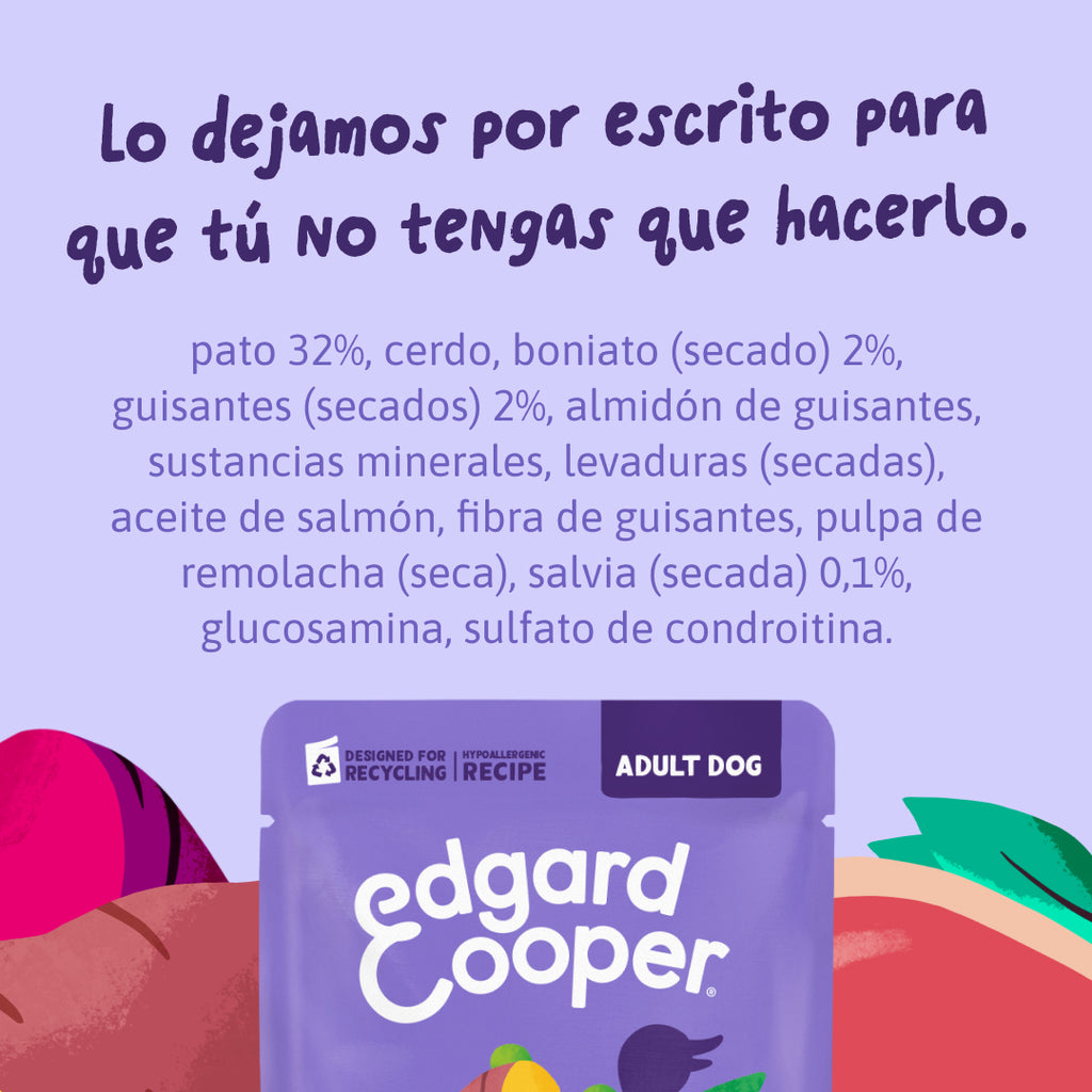 Edgard & Cooper Perro Pouch Adulto Pato