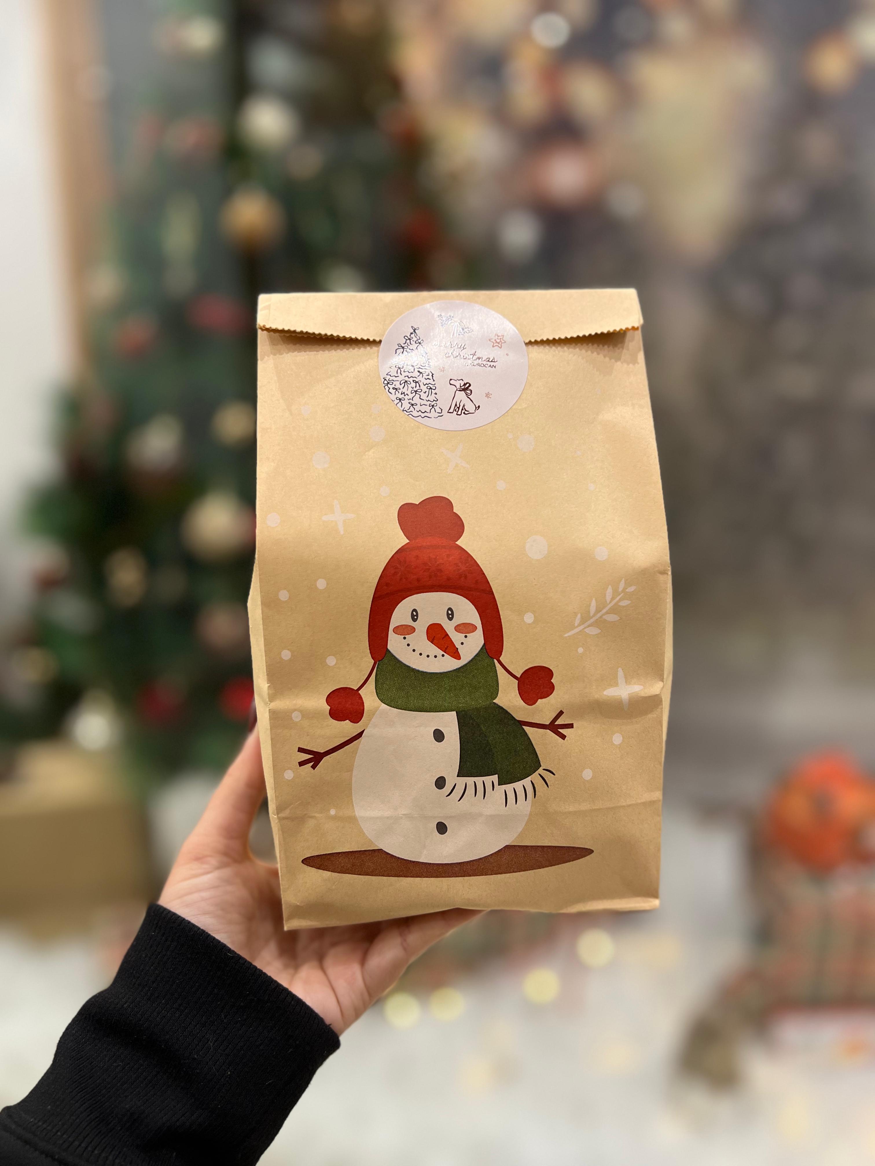 Bolsa Regalos Navidad para Perro con 12 Snacks