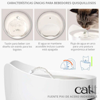 Catit Pixi Bebedero Acero Inoxidable 2,5L