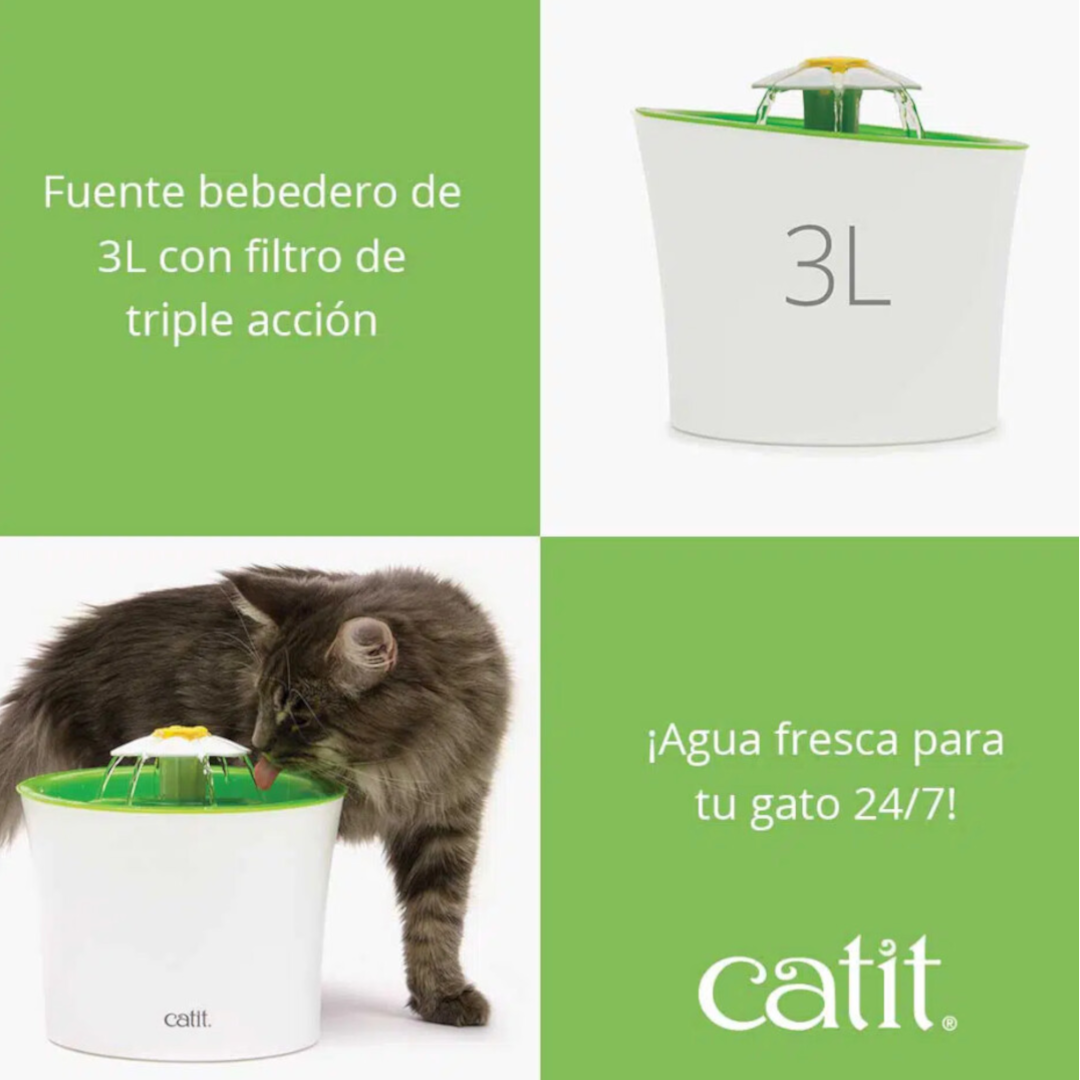 Catit Bebedero Flower Fountain 3L