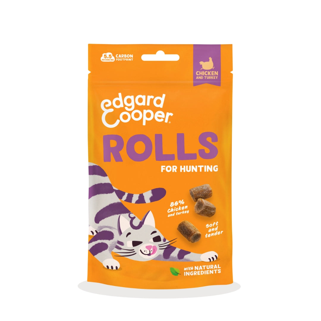 Edgard & Cooper Rollitos de Pollo y Pavo 45gr