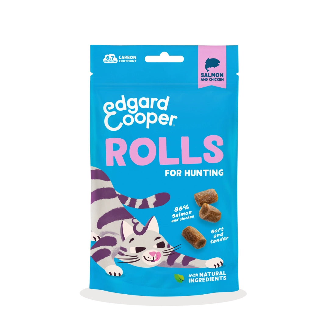 Edgard & Cooper Rollitos de Salmón y Pollo 45gr