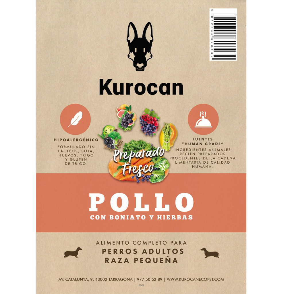 Kurocan Adulto Mini Pollo con Boniato y Hierbas