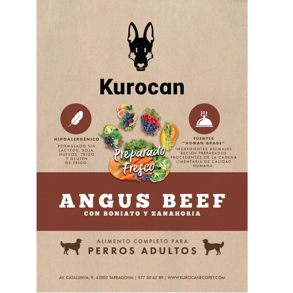 Kurocan Adulto Ternera Angus con Boniato y Zanahoria