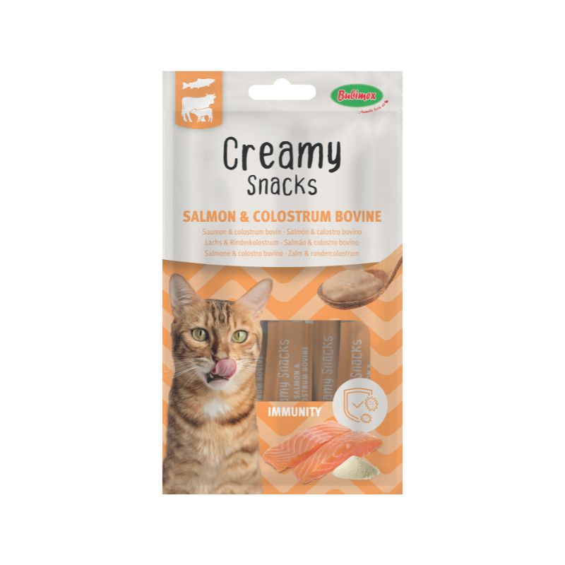 Bubimex Creamy Snacks Salmón y Calostro Bovino - Inmunity